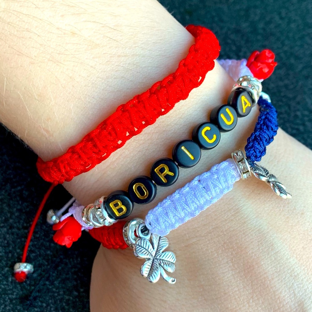 Unique Handmade Puerto Rican 3 piece Bracelet